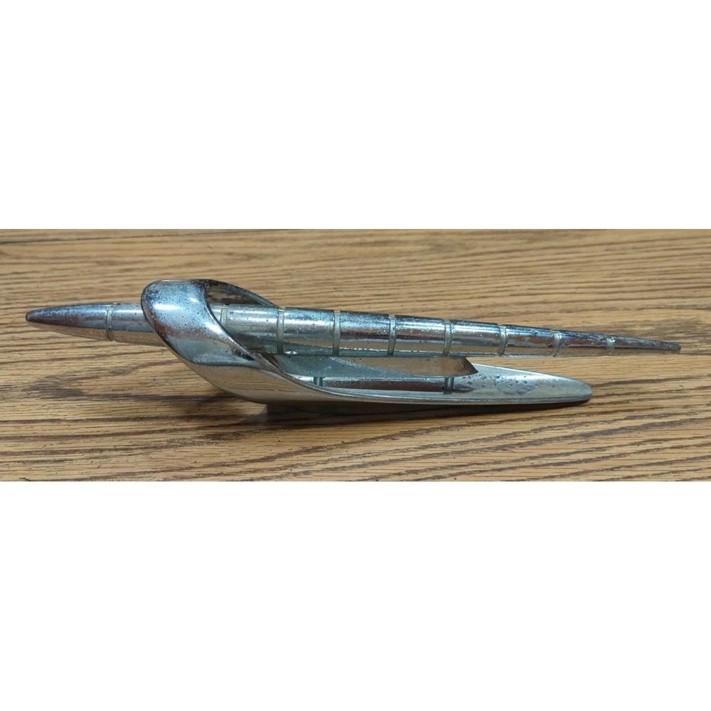 Original Vintage 1957 Studebaker Chrome Hood Ornament 1314741
